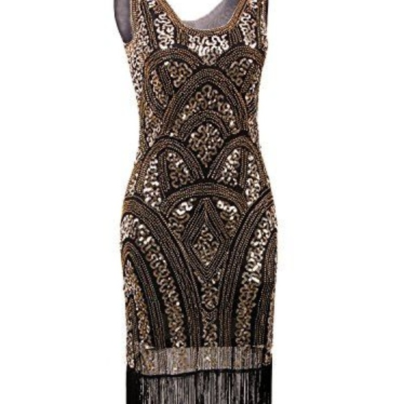 Dresses & Skirts - Vintage Fringe Prom Gatsby Flapper Dress
